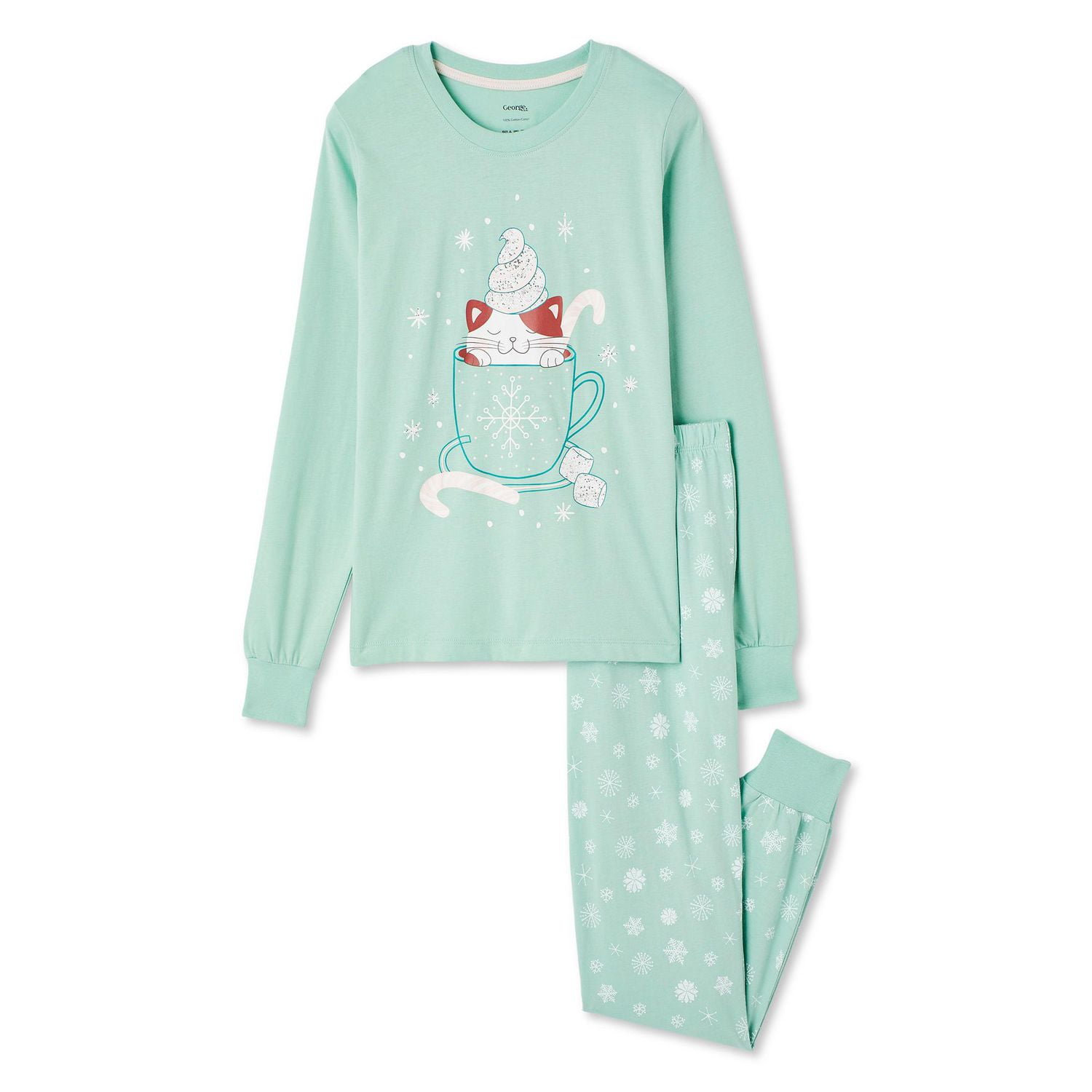 George Girls' Pajama 2-Piece Set