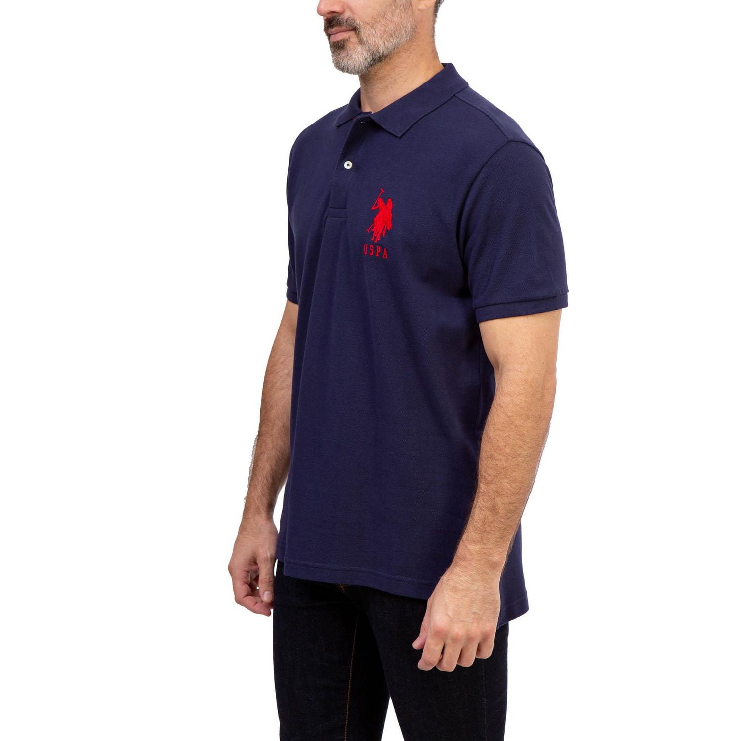 U.S Polo Assn. Men's Solid Pique Polo Shirt