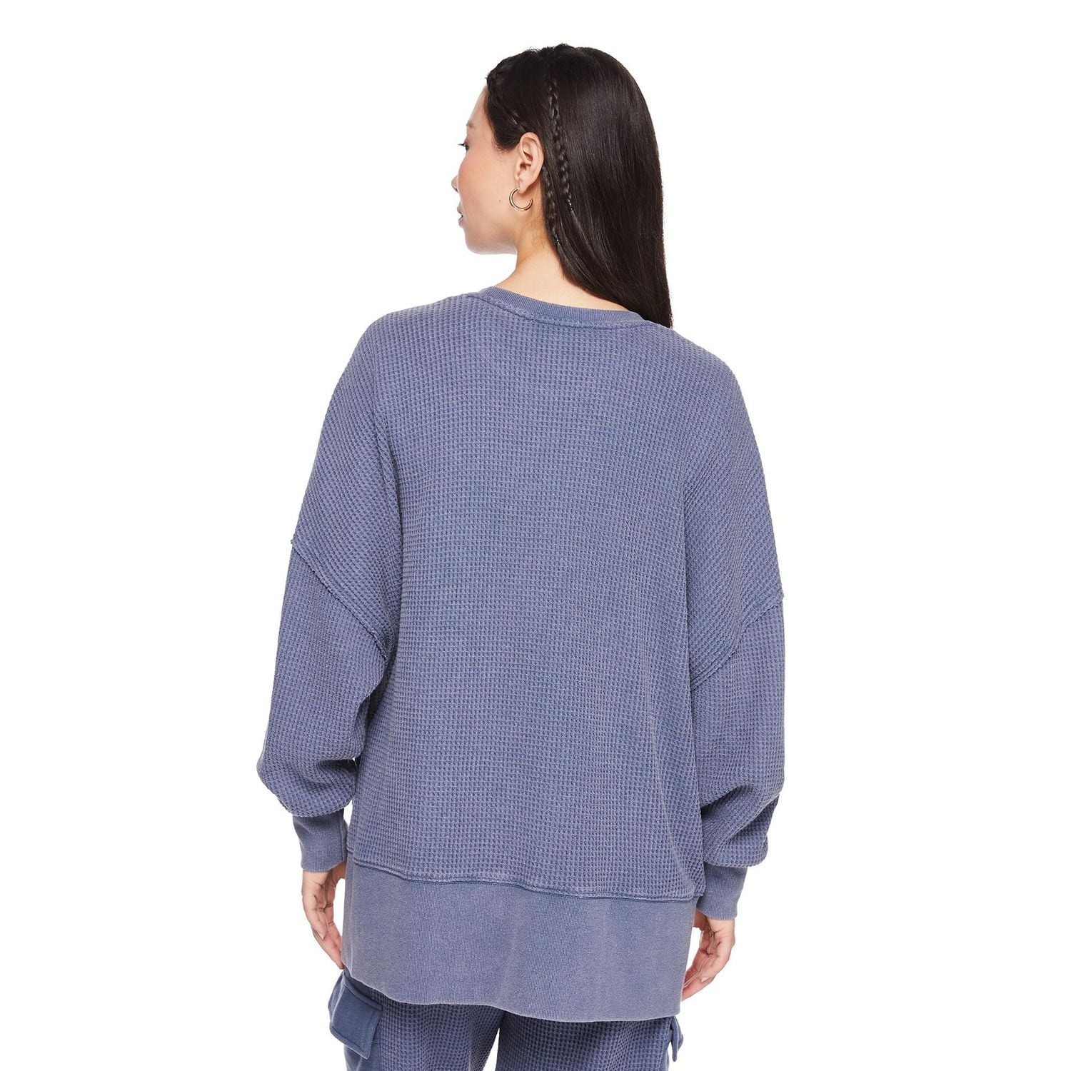 Wild Skye Women's Long Sleeve Waffle Top, Sizes XS-XL