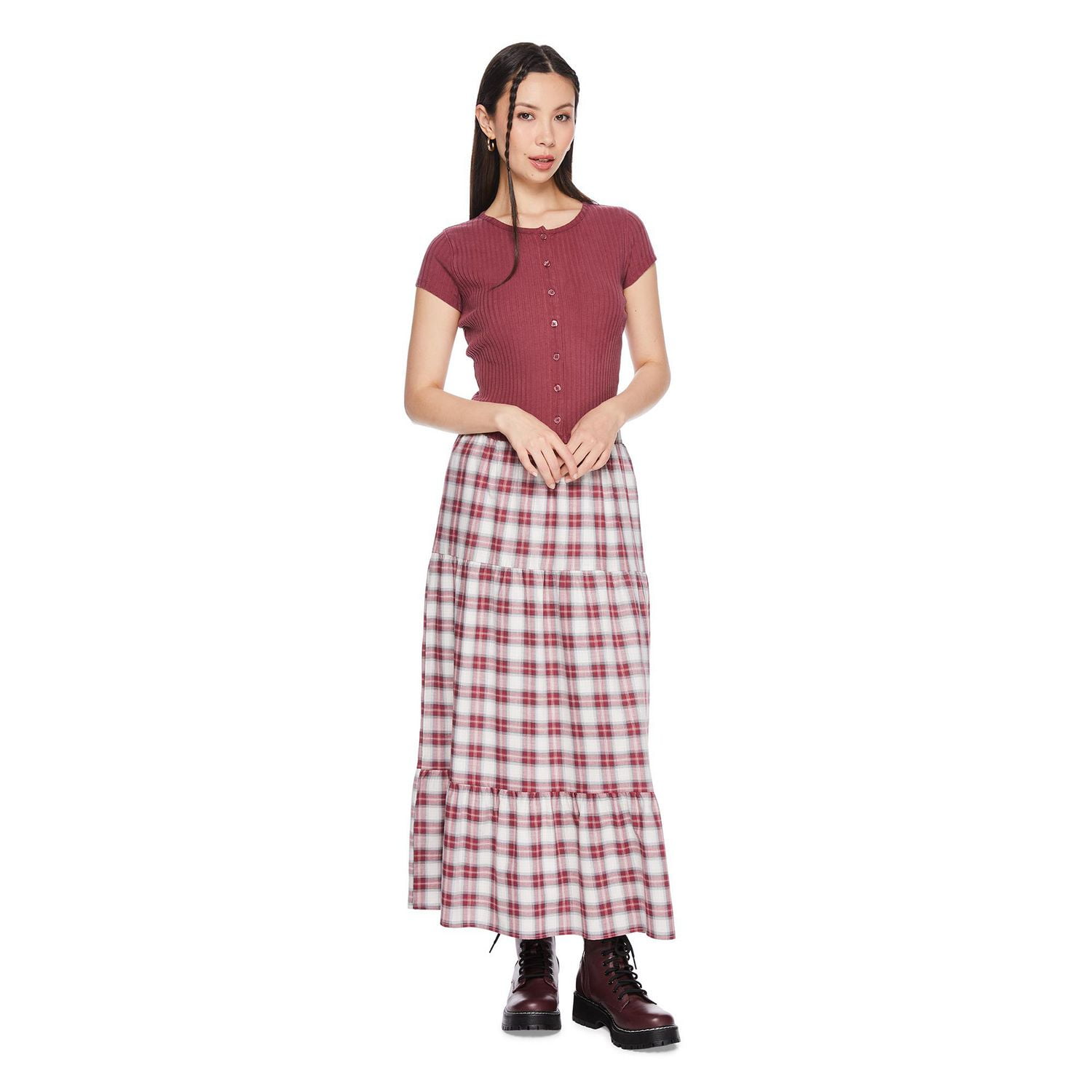 Wild Skye Women's Flannel Maxi Skirt