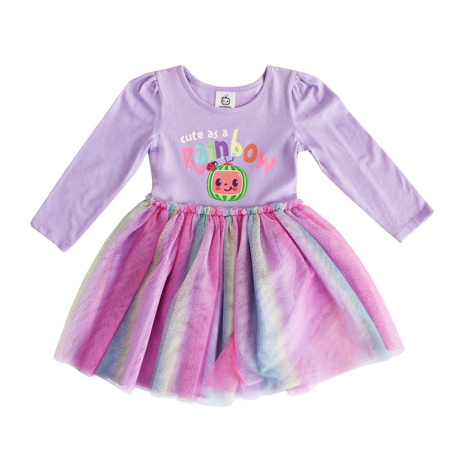 Toddler Girls CocoMelon Cute As A Rainbow Dress - Walmart.ca