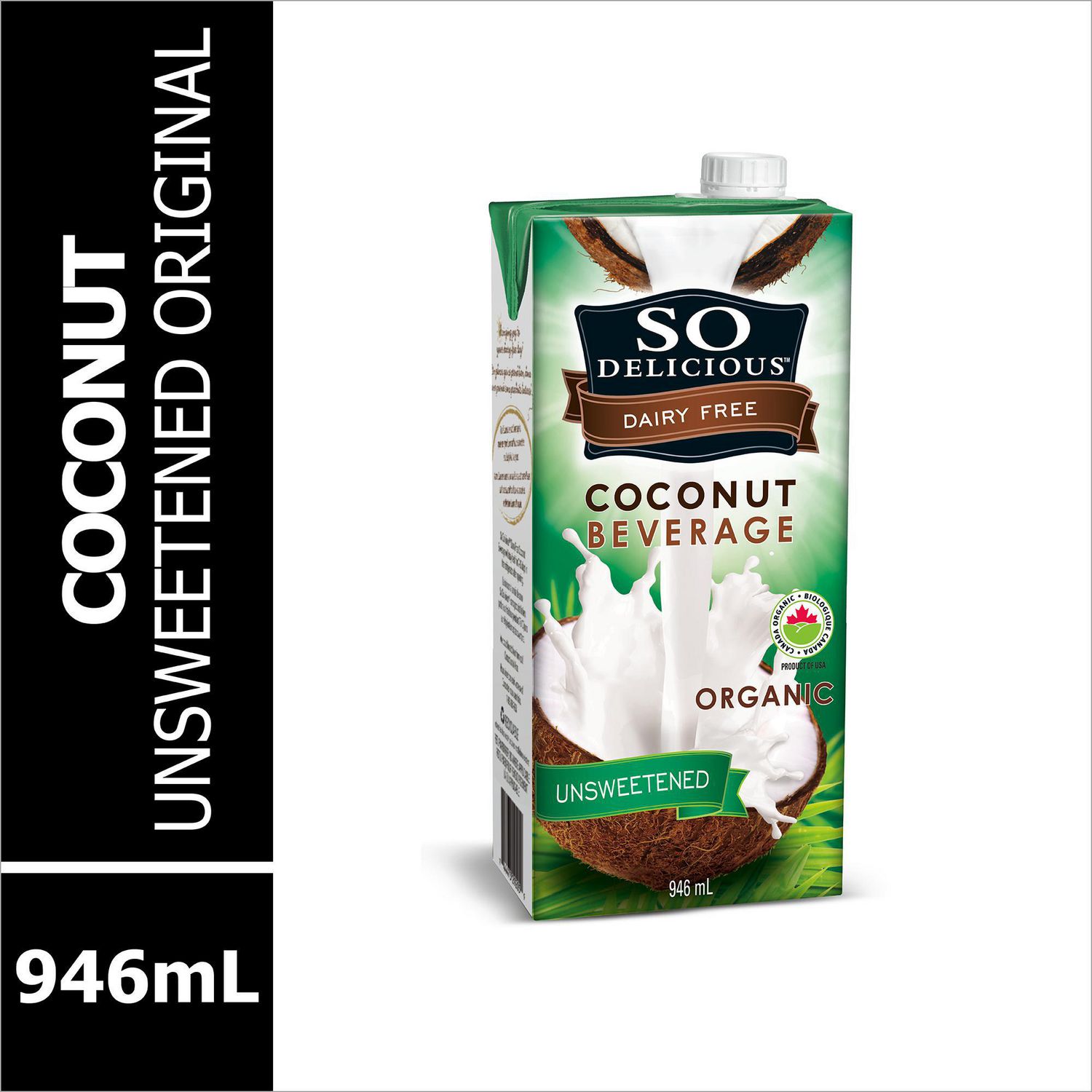 So Delicious Organic Unsweetened Coconutbased beverage, 946 ml