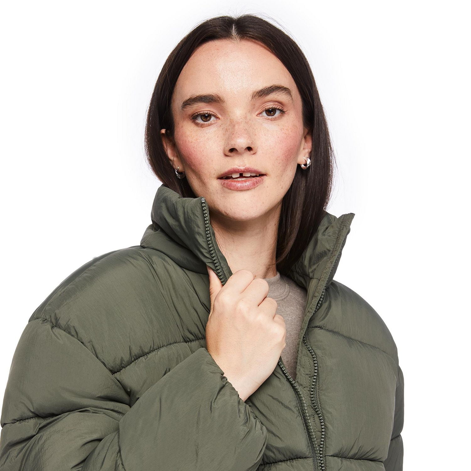 George Women's Short Puffer Jacket, Sizes XS-XXL