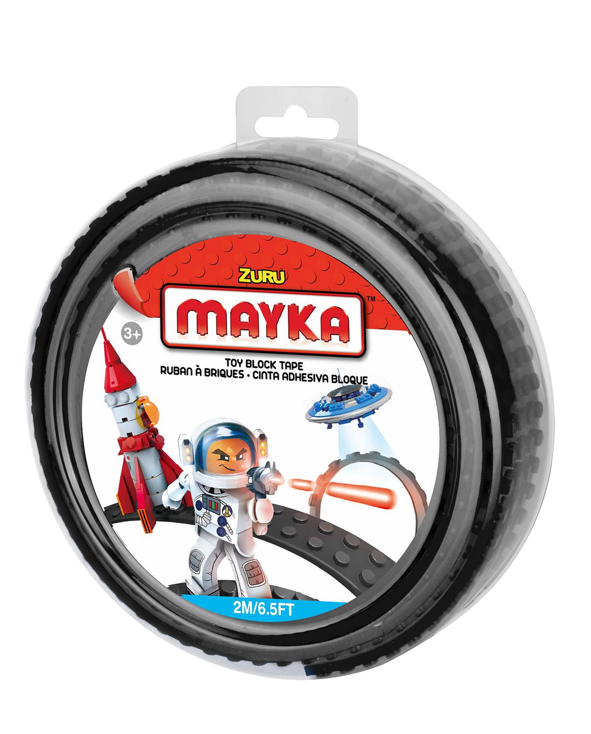 Mayka Stud Tape Self Adhesive 4 Beads 2m for Lego and other New Black 