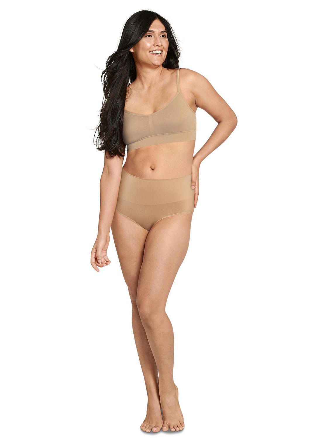 Culotte taille mi-haute effet ventre plat
