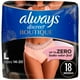 Always Discreet Boutique Incontinence and Postpartum Underwear for Women, Maximum Protection, L, Rosy, 18CT - image 1 of 9