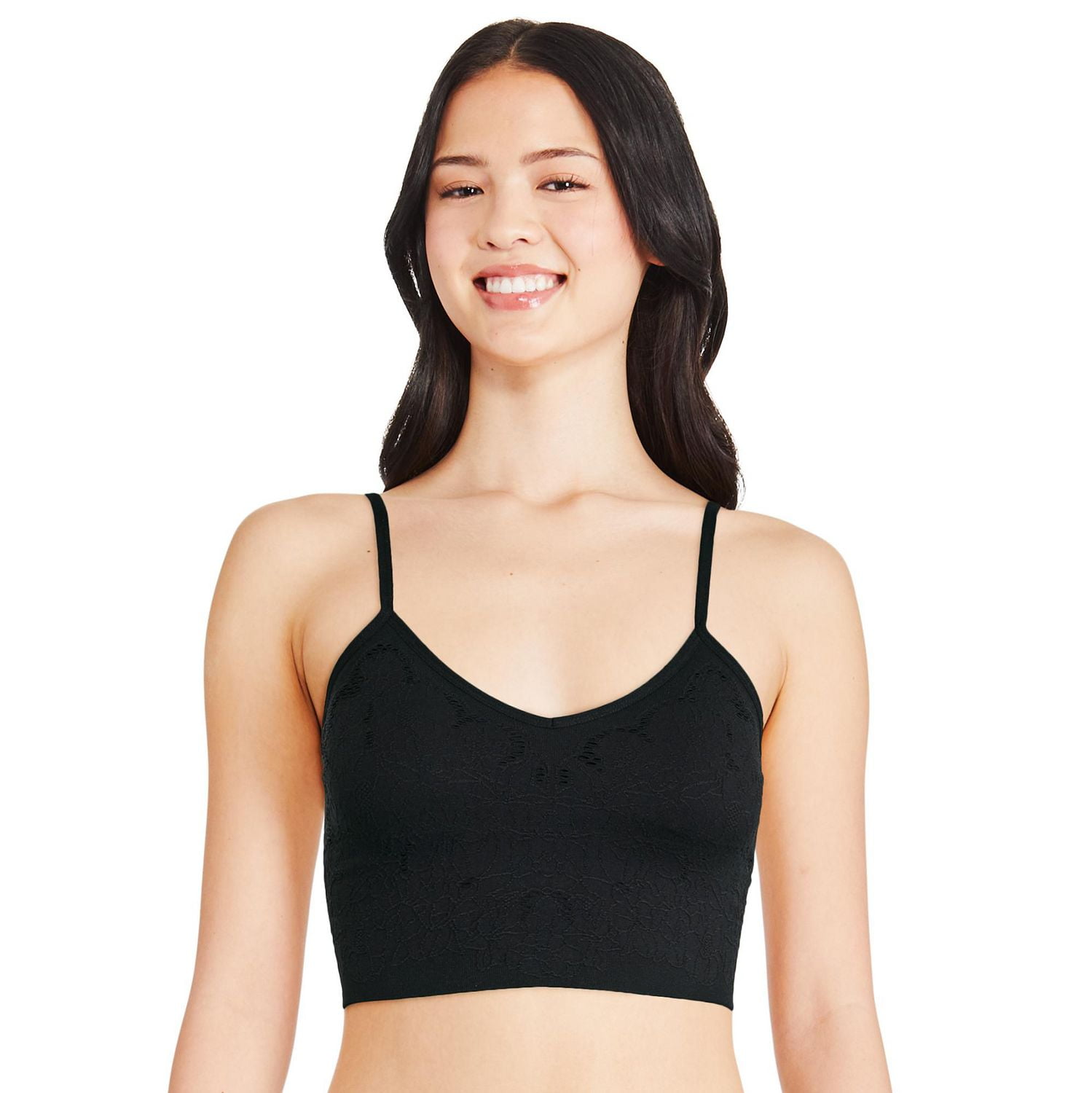 Soutien-gorge long sans coutures No Boundaries pour femmes Tailles P-TTG