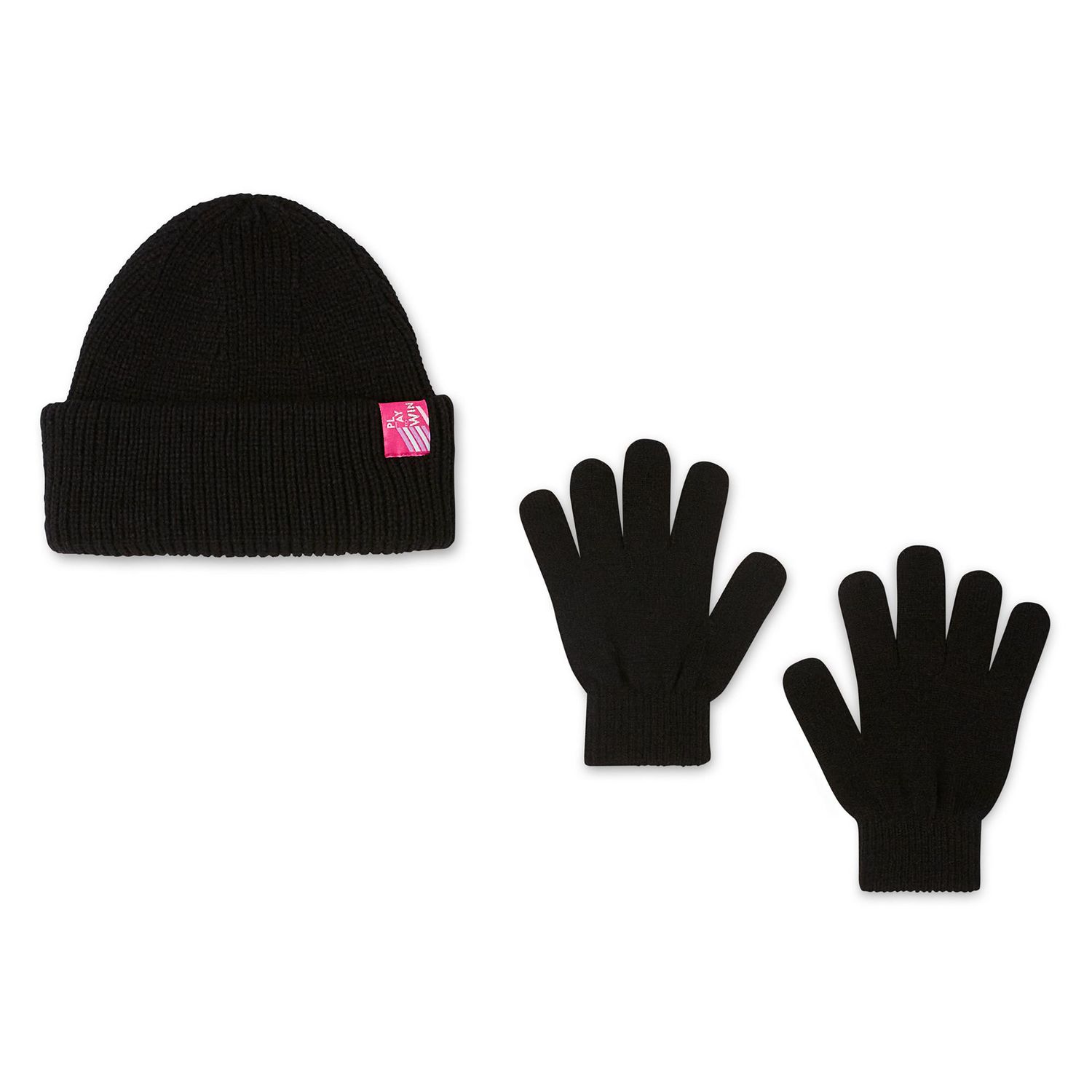 George Girls' Cuff Toque and Gloves 2-Piece Set