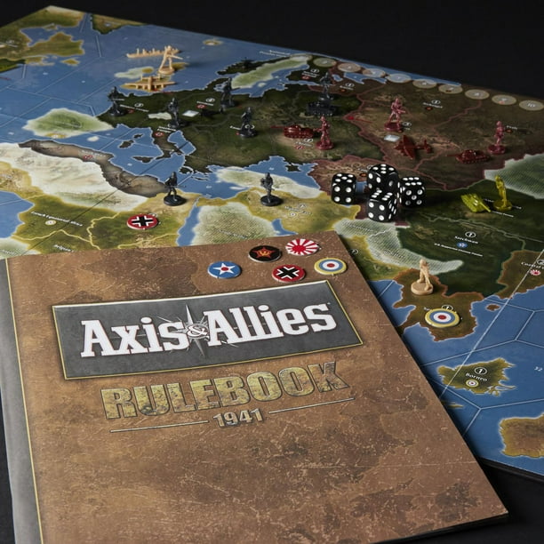 Avalon Hill Axis & Allies 1941 World War II Strategy Board Game, Great Game  for Beginners, Ages 12 and Up, 2-5 Players 