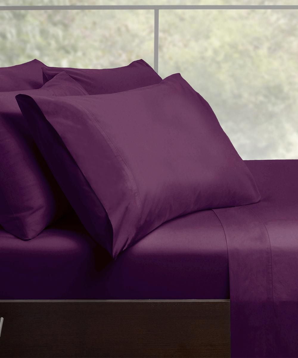 Malibu Purple Satin Sheet Set (Queen) Walmart Canada