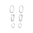 thumbnail image 1 of Luxury Designs Sterling Silver Set of Trio Hoops, 1 of 2