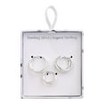 thumbnail image 2 of Luxury Designs Sterling Silver Set of Trio Hoops, 2 of 2