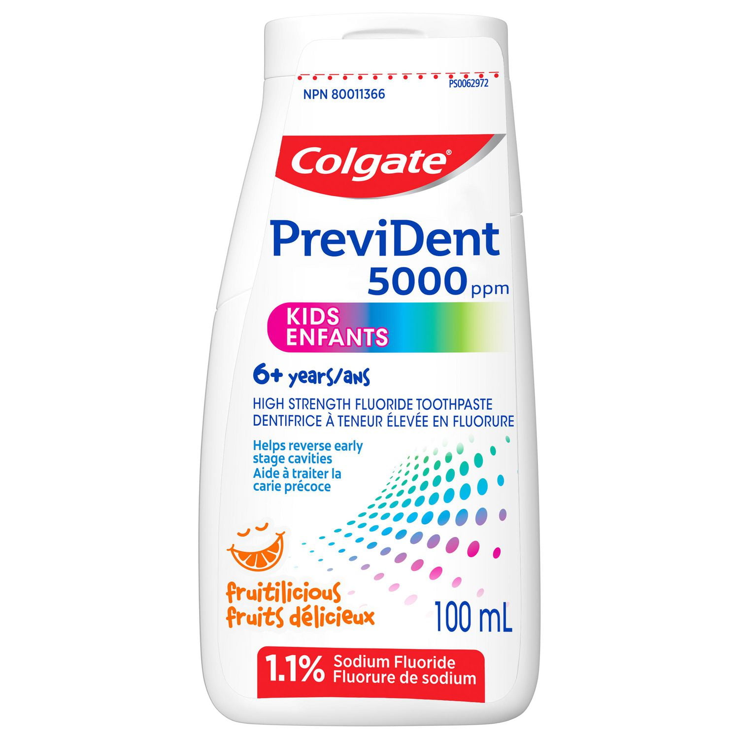 Colgate PreviDent 5000 Kids High Fluoride Toothpaste, Fruitilicious, 100 mL