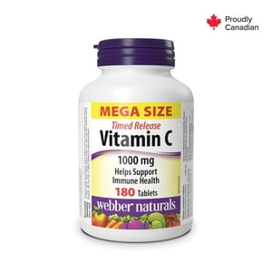 Webber Naturals Vitamin C Timed Release Mega Size 1000 mg