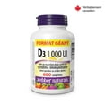 thumbnail image 2 of Webber Naturals Vitamin D3 1000 IU tablet Mega Size, 600ct, 2 of 8