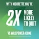 Nicorette Gomme à 2 mg de nicotine, saveur de cannelle, aide antitabagique, aide pour cesser de fumer 105 morceaux – image 5 sur 9