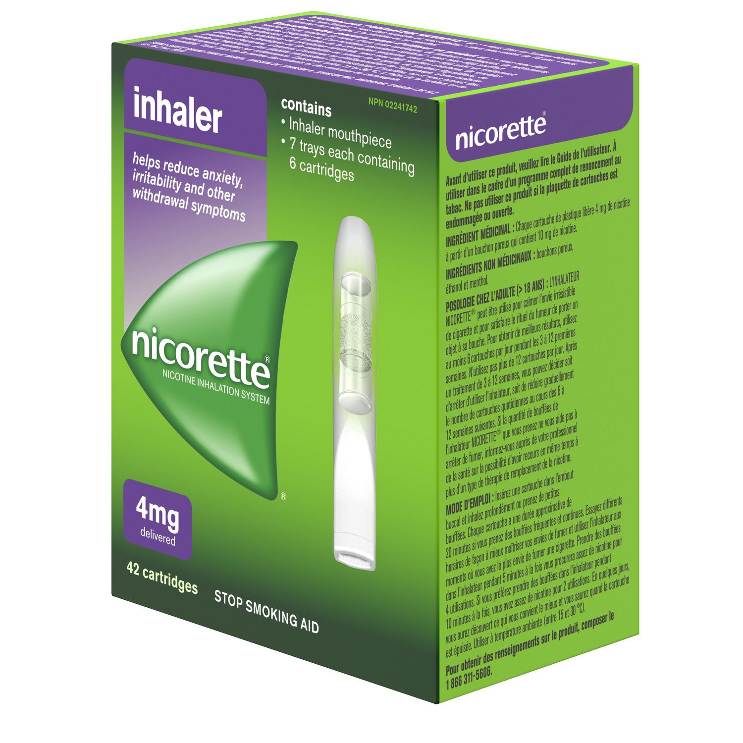 Nicorette Inhaler 10 42 stuk - Zwitserse Apotheek – ordering /buying Online  Pharmacy