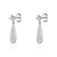 thumbnail image 1 of Luxury Designs Sterling Silver Crystal Tear Drop Earrings, 1 of 2