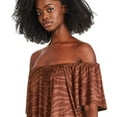 thumbnail image 2 of George Women's Off The Shoulder Tee, 2 of 6