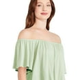 thumbnail image 2 of George Women's Off The Shoulder Tee, 2 of 6