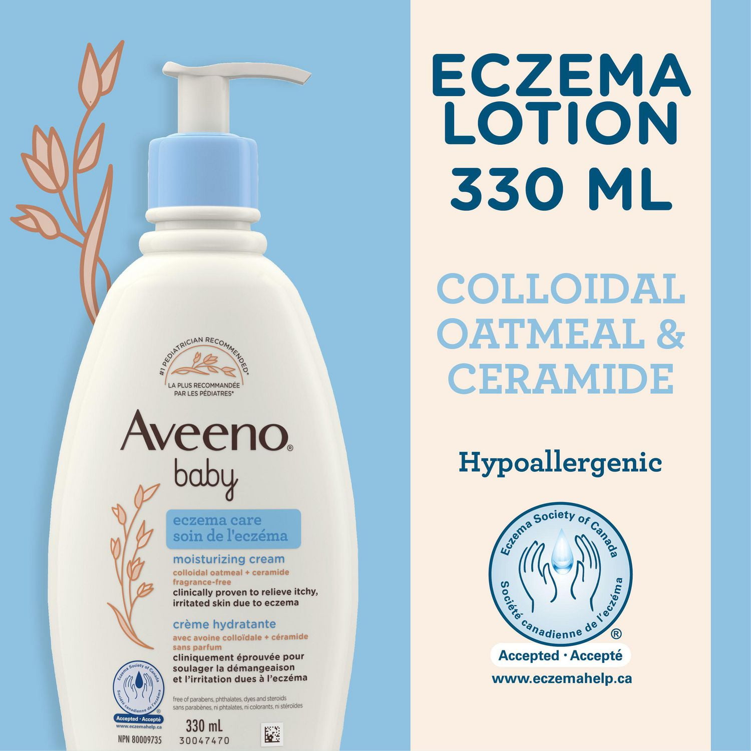 Creme Hydratante Pour Bebes Aveeno Soin De L Eczema Walmart Canada