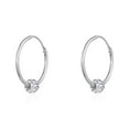 thumbnail image 1 of Luxury Designs Crystal ball Hoops, 1 of 2
