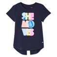 thumbnail image 1 of Athletic Works Girls' Split Back Short Sleeve Tee, 1 of 2