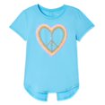 thumbnail image 2 of Athletic Works Girls' Split Back Short Sleeve Tee, 2 of 3