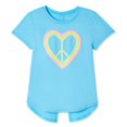 thumbnail image 1 of Athletic Works Girls' Split Back Short Sleeve Tee, 1 of 3