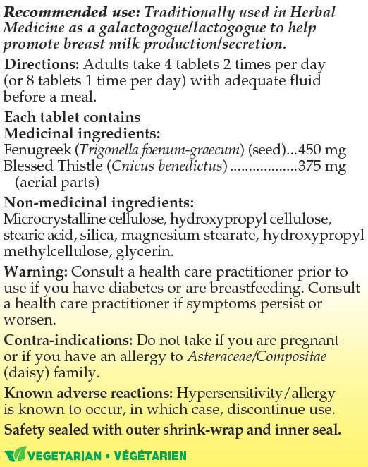 Capsules de fenugrec et Chardon Benit Nature's Way