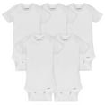 thumbnail image 1 of Gerber® 5-Pack Short Sleeve Bodysuits in White, 1 of 5