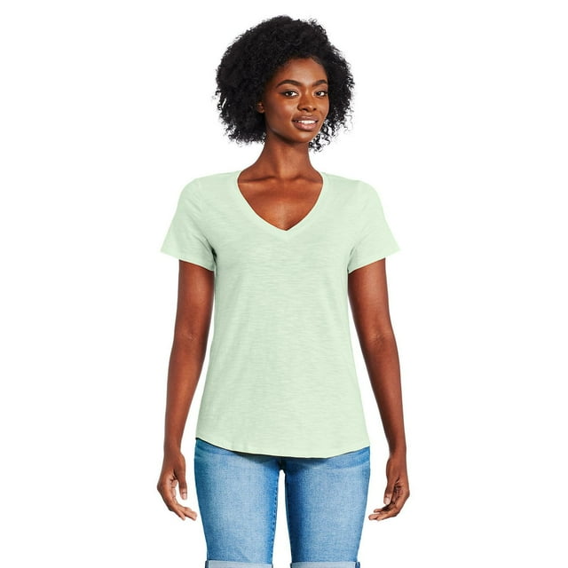 George Women's Core Slub V-Neckline Tee