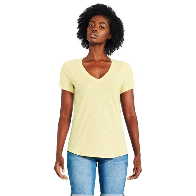 George Women's Core Slub V-Neckline Tee