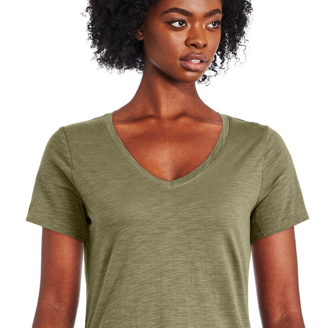 George Women's Core Slub V-Neckline Tee