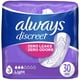 Serviettes d’incontinence et de post-partum Always Discreet, régulières, degré d’absorption léger, pour femmes 30CT – image 1 sur 9