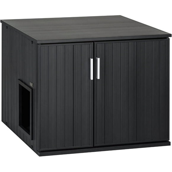 NewAge Pet Pro Max Litter Loo Covered End Table Espresso