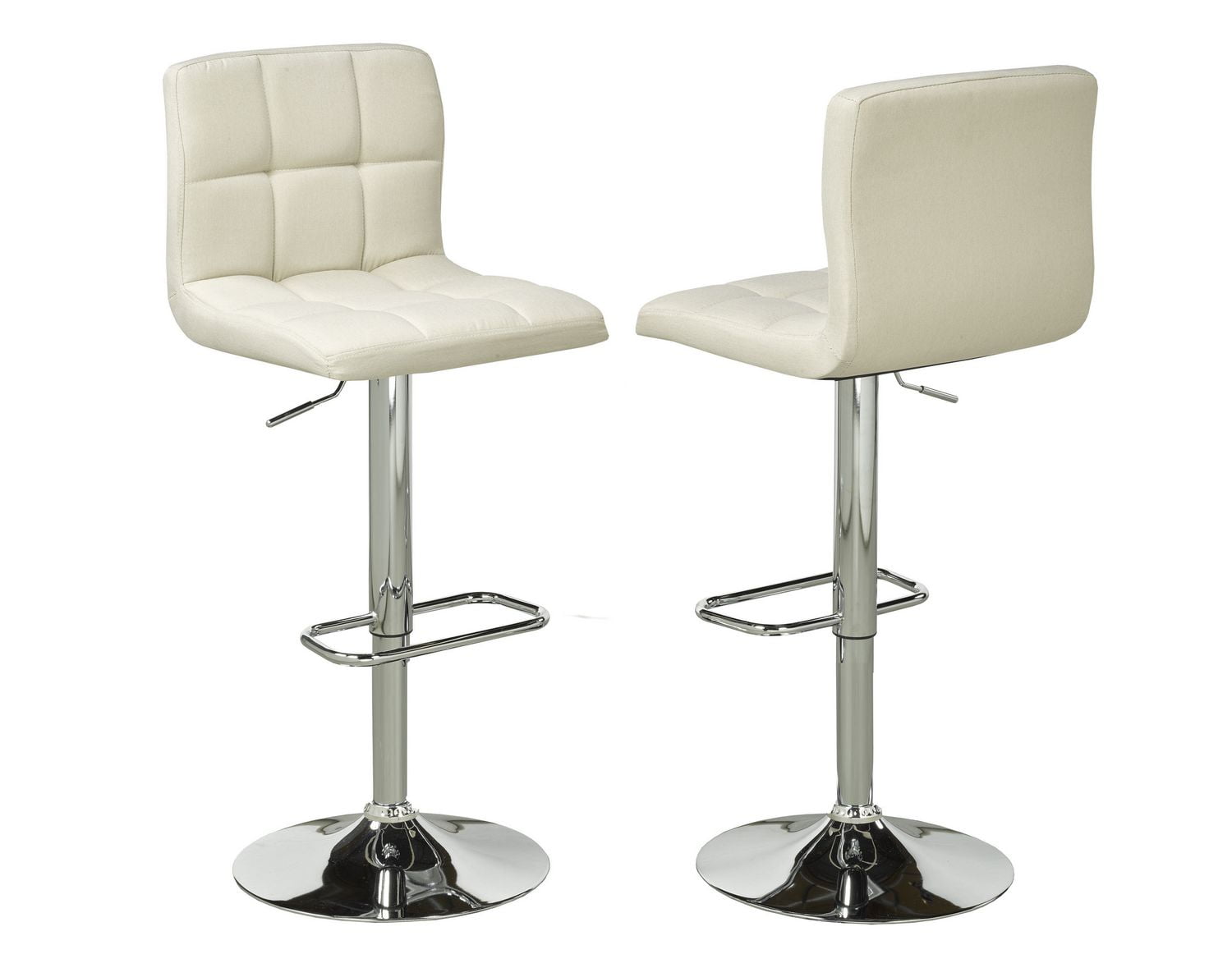 Brassex Inc Brassex Beige Fabric Square bar Stools Walmart Canada