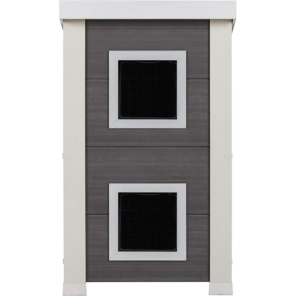 NewAge Feral Cat 2 Storey Townhouse Gray And White