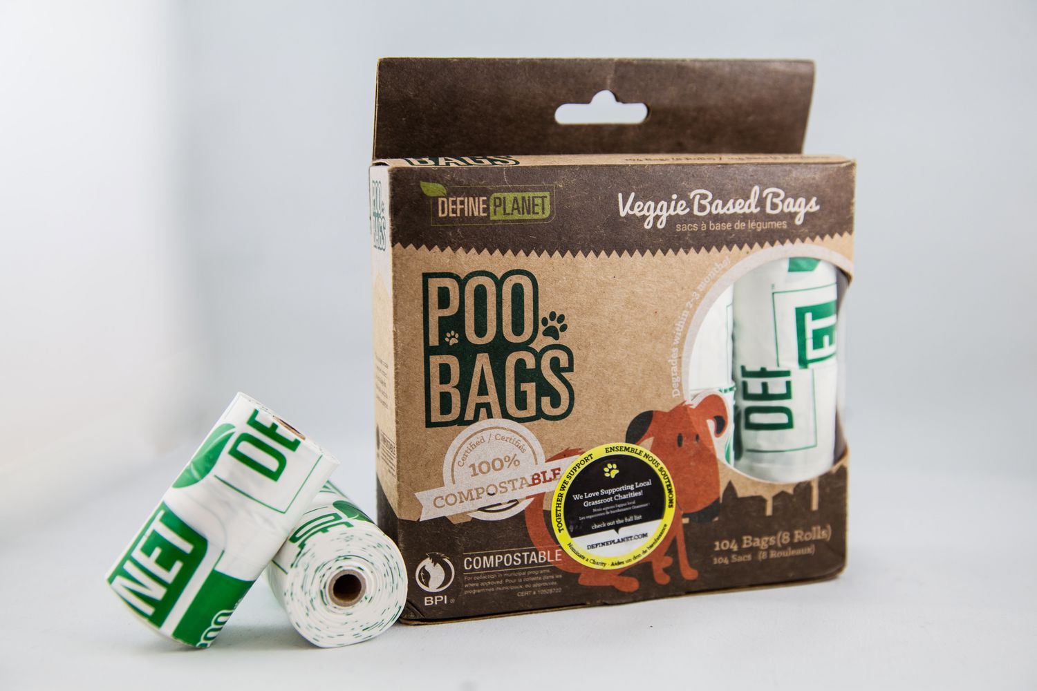 poop bags on a roll