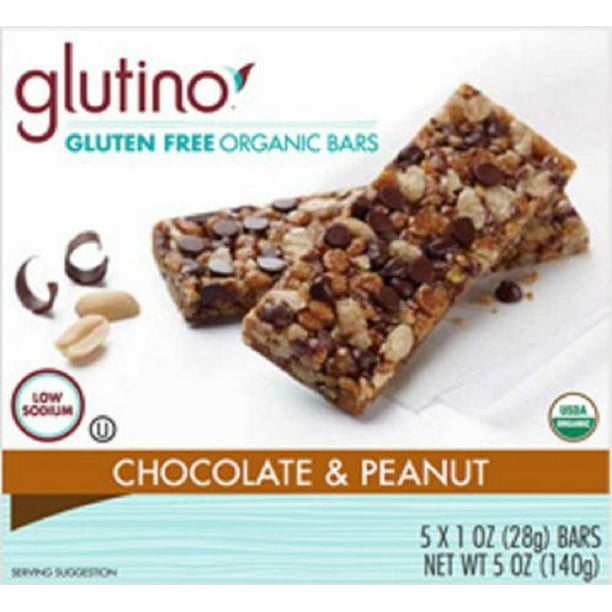 Glutino Barre biologique chocolat et arachides Sans Gluten