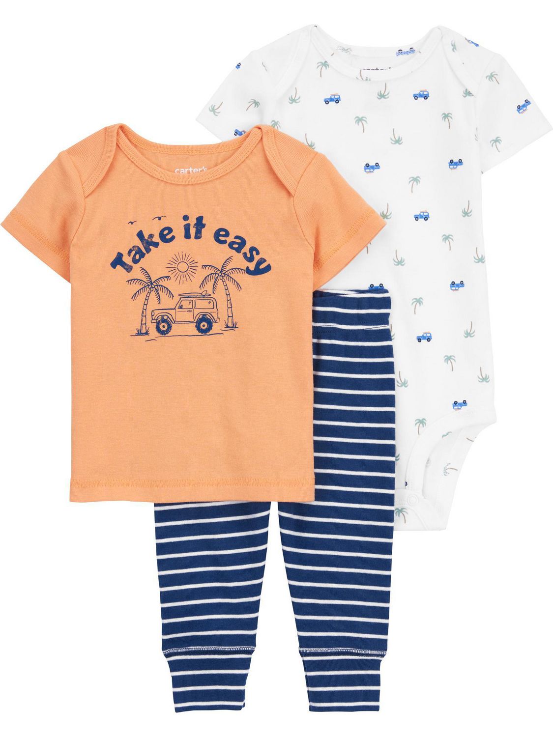 Ensemble 3 pièces pour nouveau-né garçon Carter's Child of Mine – Safari
