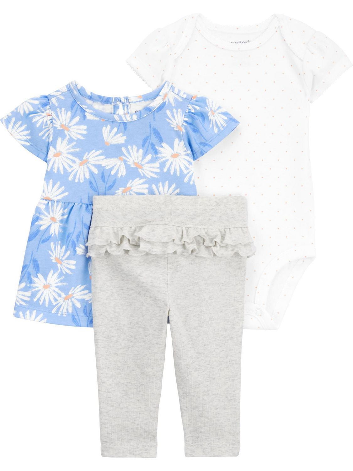 Carter's Child of Mine Newborn girls' 3-piece Set - Daisy