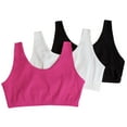 thumbnail image 4 of Fruit of the Loom Women's 3-Pack Built-Up Sports Bra, 4 of 4