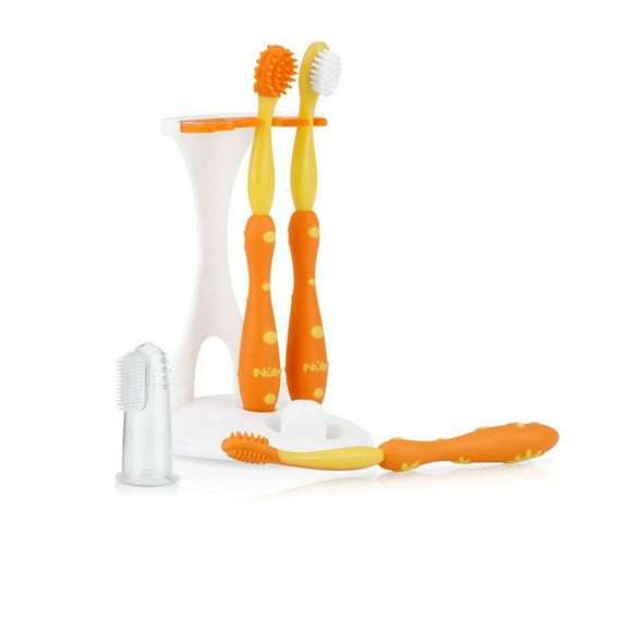 Ensemble d'hygiène buccale Système à 4 Étapes de Nûby™ Format idéal pour bébé