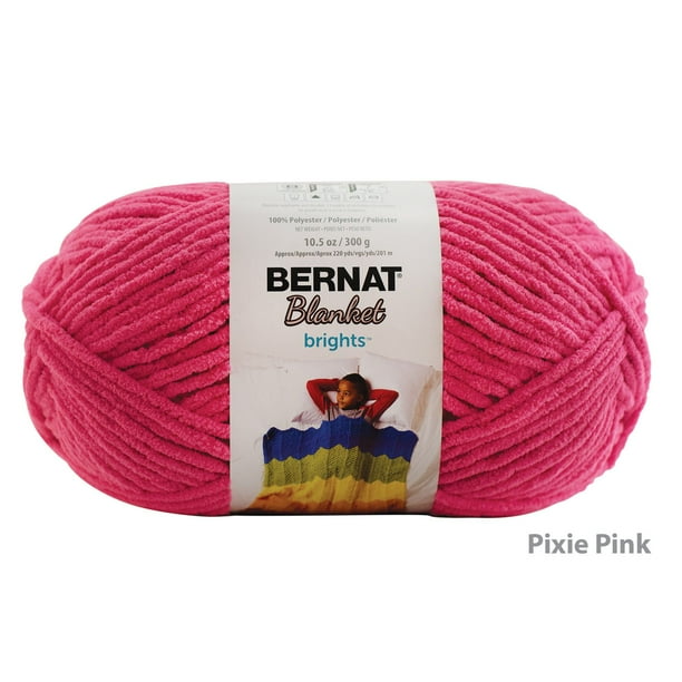 Bernat® Blanket Brights™ Yarn, Polyester 6 Super Bulky, 10.5oz/300g, 220 Yards, Polyester 6