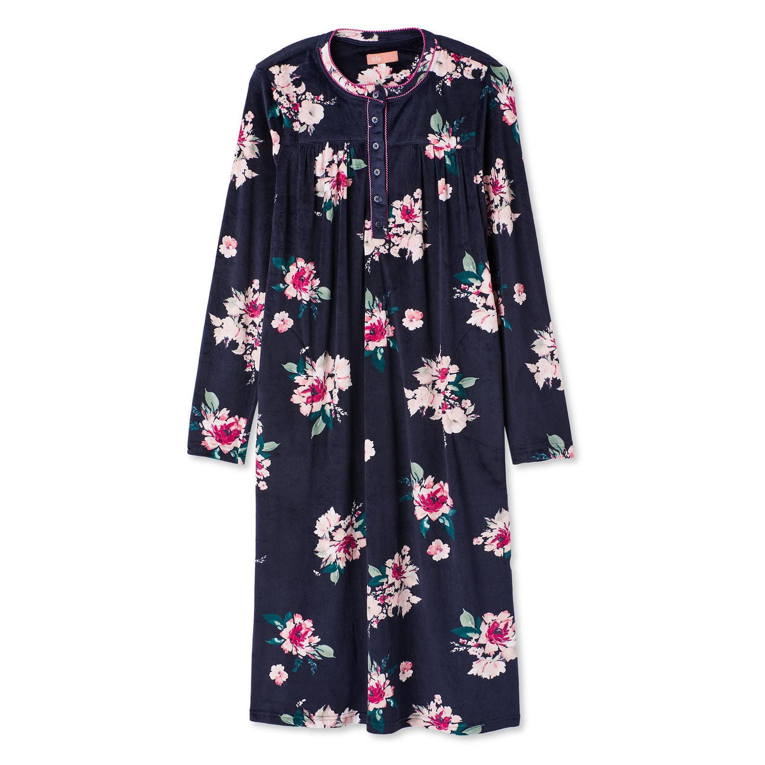 Iyla Women's Velour Nightgown, Sizes S-XL