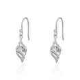 thumbnail image 1 of Luxury Design Swirl Dangle drop CZ earring, 1 of 2