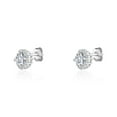 thumbnail image 1 of Luxury Designs Cubic Zirconia Halo studs, 1 of 2