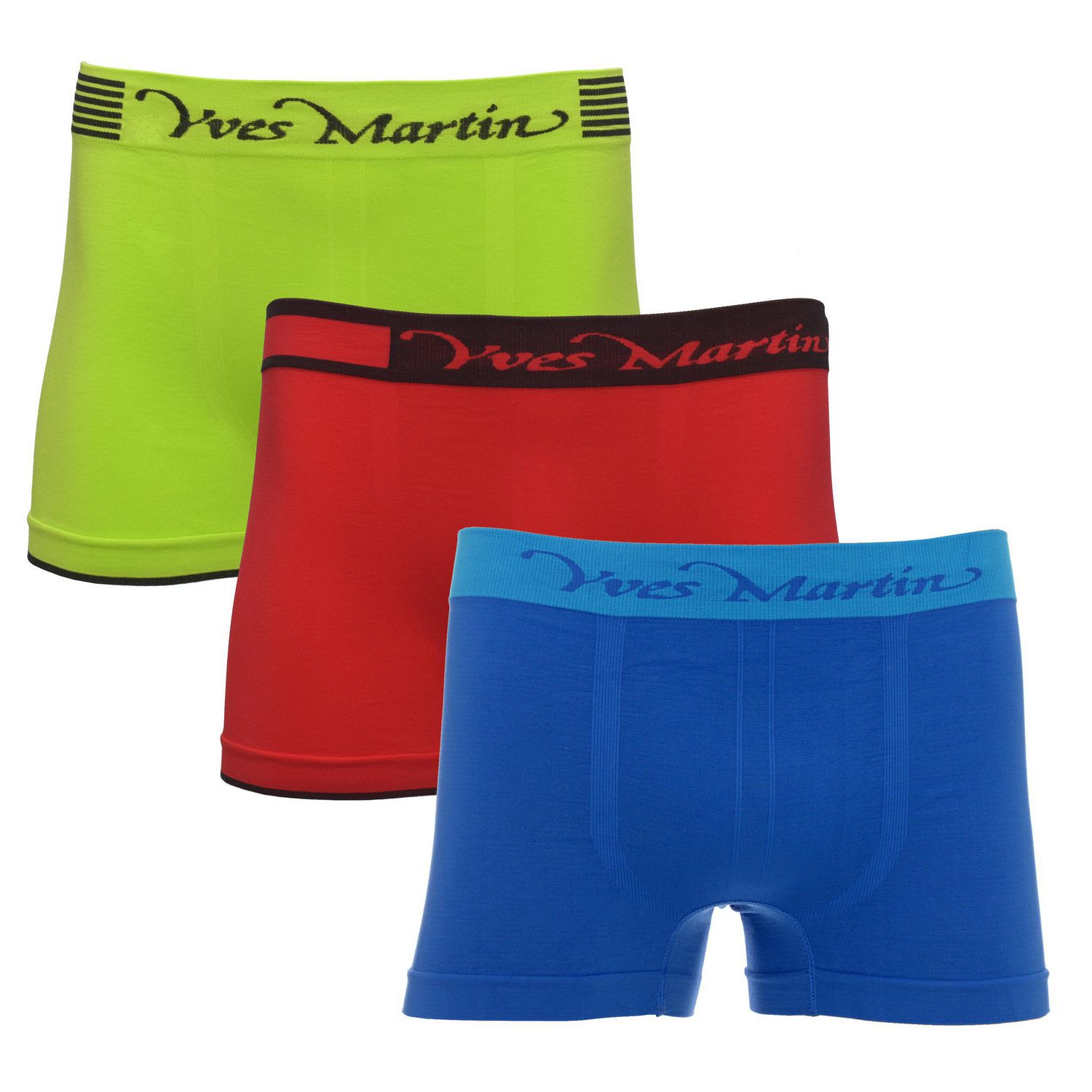 Yves Martin® Men's Solid Seamless Boxers