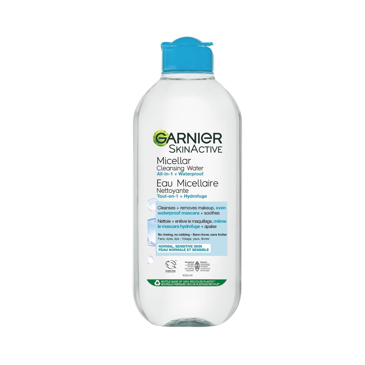 garnier skinactive micellar cleansing water & waterproof makeup remover